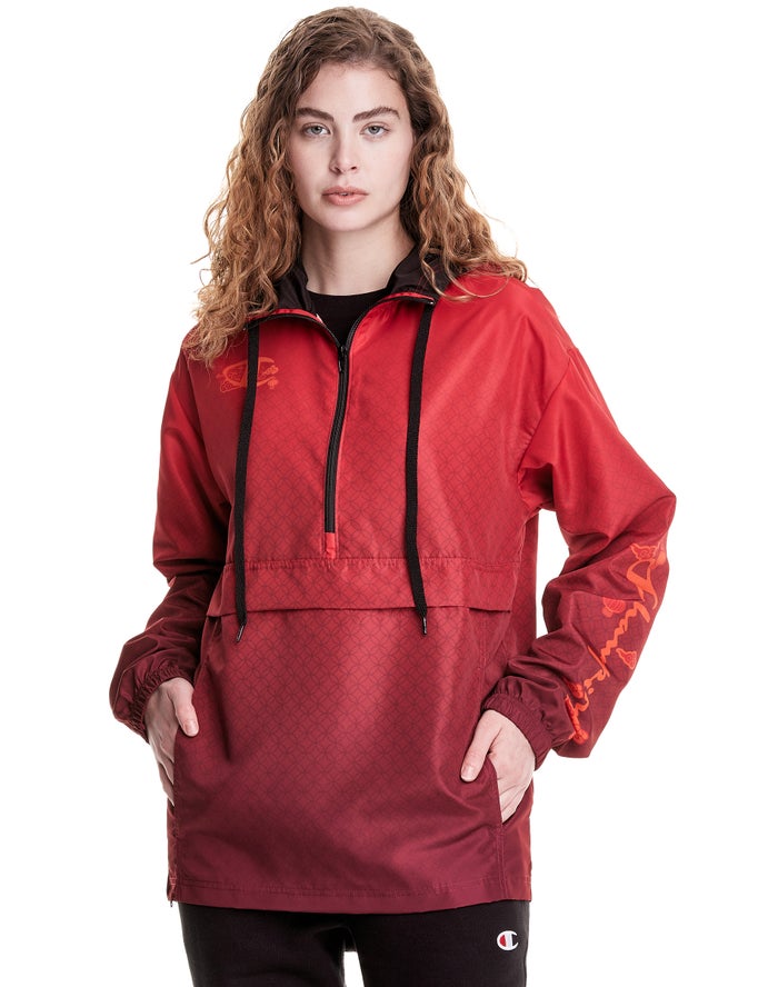 Champion Dame Jakke Rød - Ultrafuse™ Anorak Crouching Tiger - Danmark XHM-593102